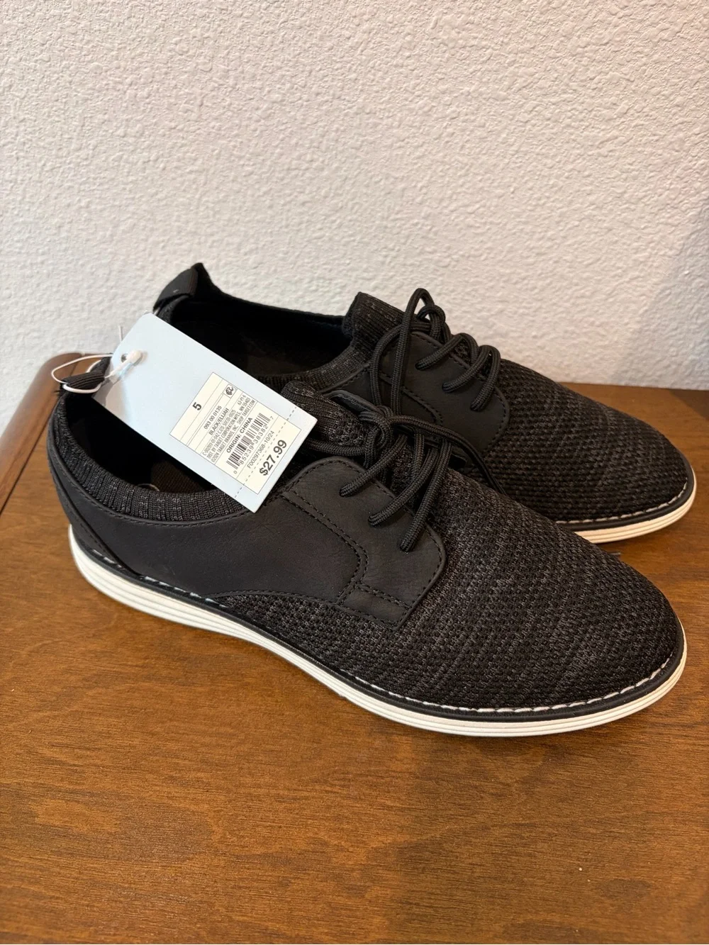 Cat & Jack Elijah Youth Dress Shoes - Black - Size 5 - NWT